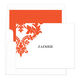 Damask Scroll Folded Note Cards Image 12 of 14